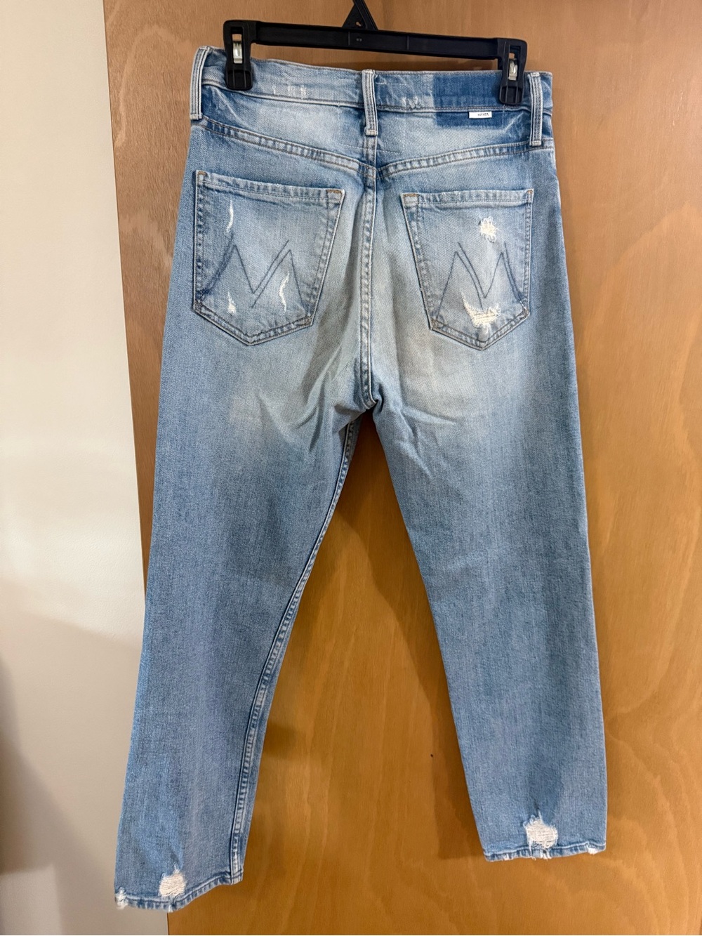 MOTHER Light Wash Women’s Distressed Jeans